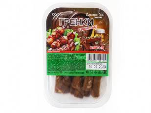 Кальмар филе с перцем (хот тейс)  (ПУТИНА): Сурские гренки Шашлык (100 гр)