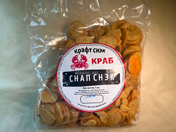 Снапсы ПШЕНИЧНЫЕ "Краб" в Черноголовке