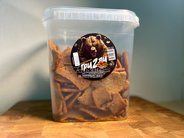 Ведро Ржаные гренки со вкусом Крылышки Барбекю (1 кг) в Черноголовке