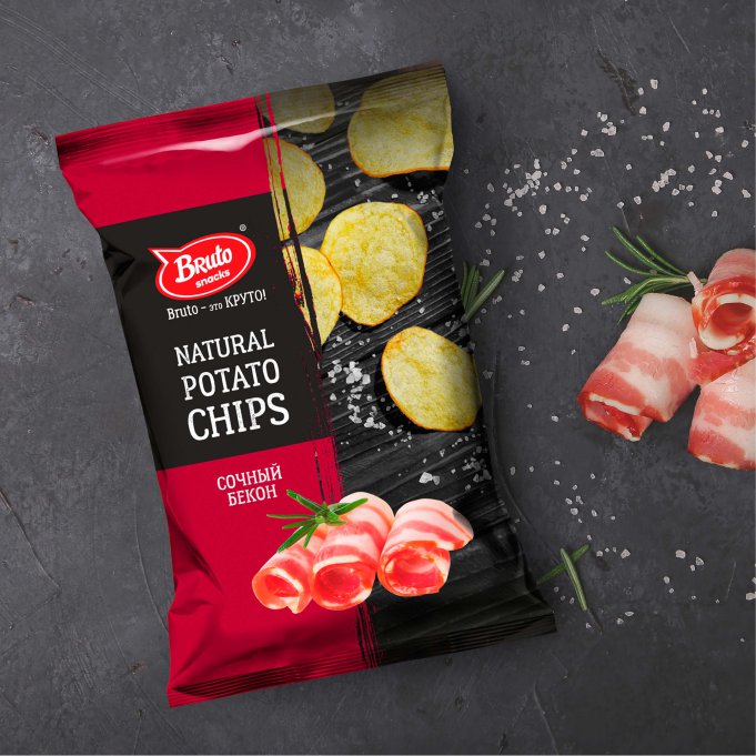Картофель «Бруто» со вкусом бекона 70 гр. в Черноголовке