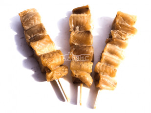 Сурские гренки с Чесноком (100 гр): Шашлычок из сома холодного копчения